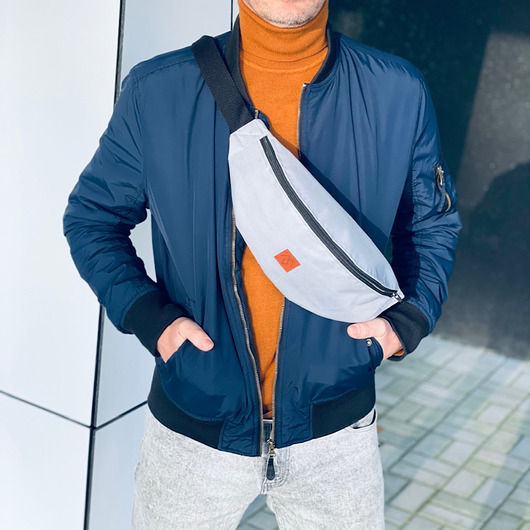 torby i nerki męskie Nerka, saszetka Mili Belt Bag - szara