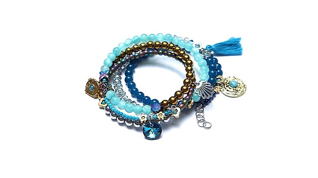 bransoletki z kamieni naturalnych Alloys  Collection  WRAPPED /sea vol. 4/ - bransoletka