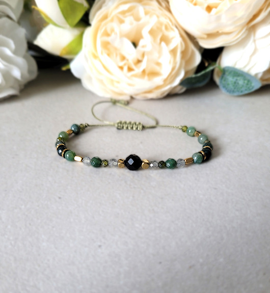 bransoletki z kamieni naturalnych SKORPION - z Turmalinem Zodiakalna bransoletka