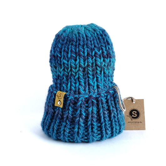 czapki damskie Niebieska czapka MAXCOLOR