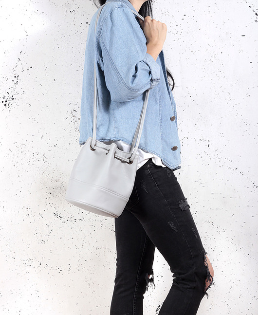 Saq bag jasno szara / sakiewka / city bag  hairoo