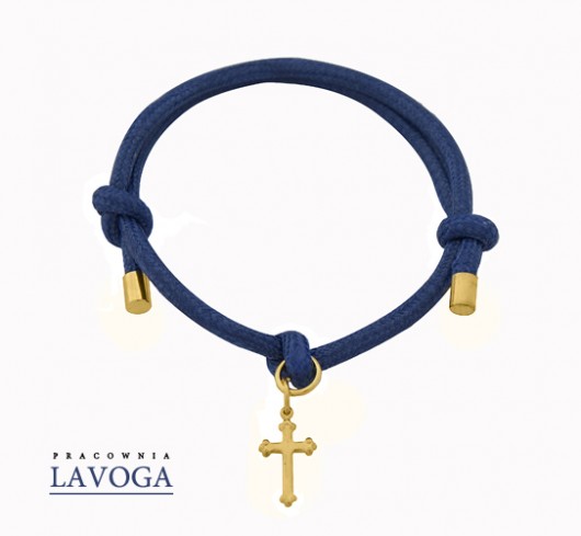 Navy Blue twine with cross. Lavoga