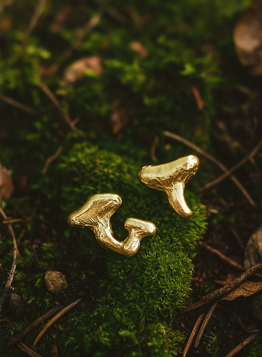 kolczyki pozłacane Kolczyki pozłacane Kurki