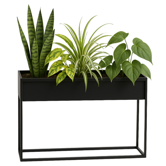 kwietniki Kwietnik Metalowy CUBO 60x80cm czarny