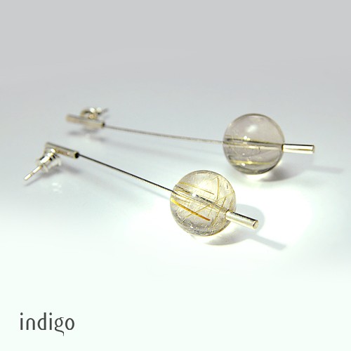 Kwarc z rutylem studio INDIGO