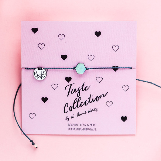 WHW Taste Blue Hex On Navy String w hand works