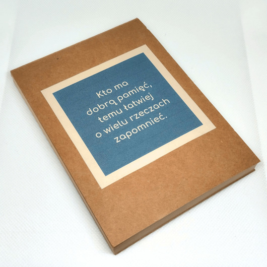 notatniki i albumy Kartelusznik, notes z wyrywanymi kartkami brązowymi