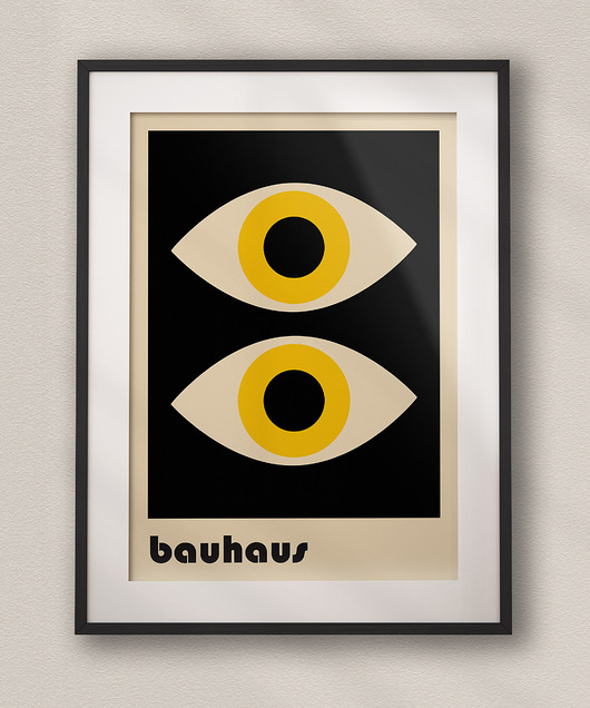 plakaty Minimalistyczny plakat - Bauhaus #22 - Do salonu, sypialni, biura
