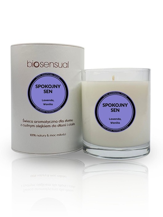 świece zapachowe Świeca do masażu i aromaterapii SPOKOJNY SEN 200g