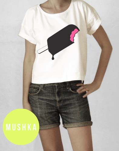 MUSHKA lodziasty oversized tee MUSHKA