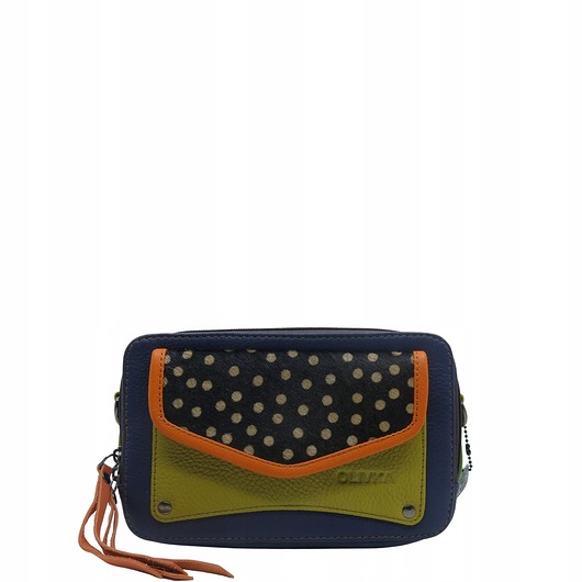 torby na ramię Torebka listonoszka zero waste skórzana przepiękna oryginalna OLIVKA