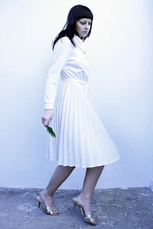 Sukienka ecru Mademoiselle Patrini