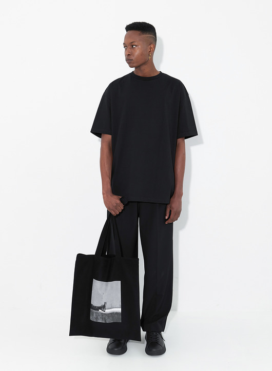 t-shirty męskie Długi t-shirt oversize - bawełna organiczna