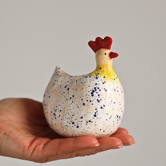 ozdoby wielkanocne Kurka wielkanocna ceramika