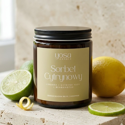 świece zapachowe Świeca Sojowa Sorbet Cytrynowy