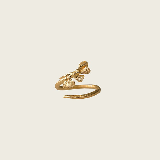 pierścionki złote Złoty regulowany pierścień no.4- Gingko