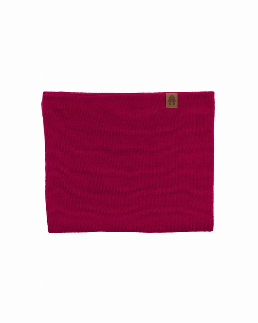 tuby i kominy OPOS RWS - komin golf z wełny merino różowy viva magenta