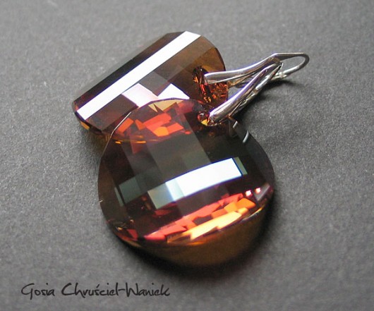 kryształ Swarovski crystal copper Gosia Chruściel-Waniek