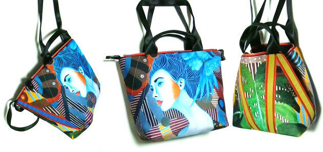 1829 art MIMA bag SHORT & Marcin Painta print MIMAbags