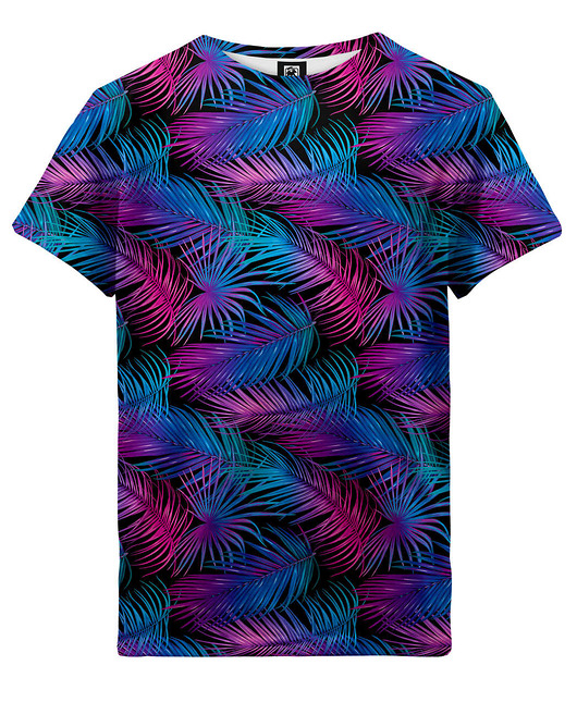 t-shirty dla dziewczynki T-shirt Girl DR.CROW Palmy Fiolet
