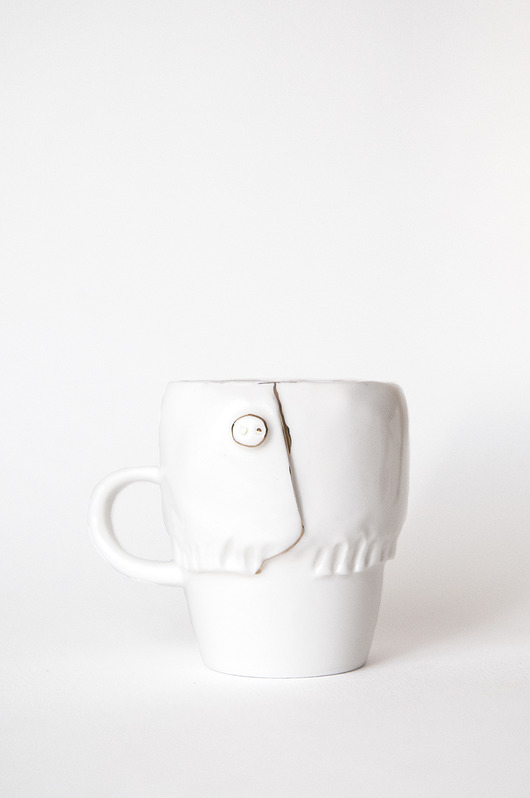 Filiżanka Espresso  w Koszuli z guzikiem Pangzi Ceramics