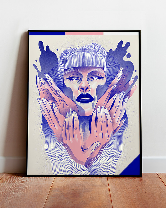 Plakat ilustracja "Oczyszczenie" Iza Dudzik