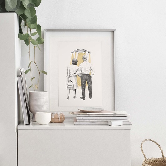 grafiki i ilustracje Podróż. Ilustracja tuszem i akwarelą.
