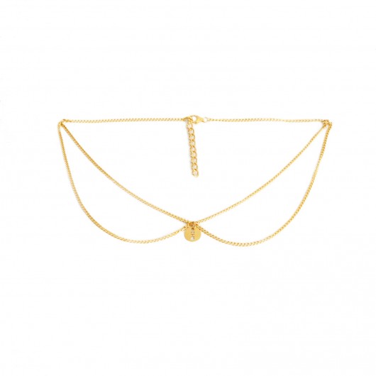 złote naszyjniki OKHO Cute Collar Necklace
