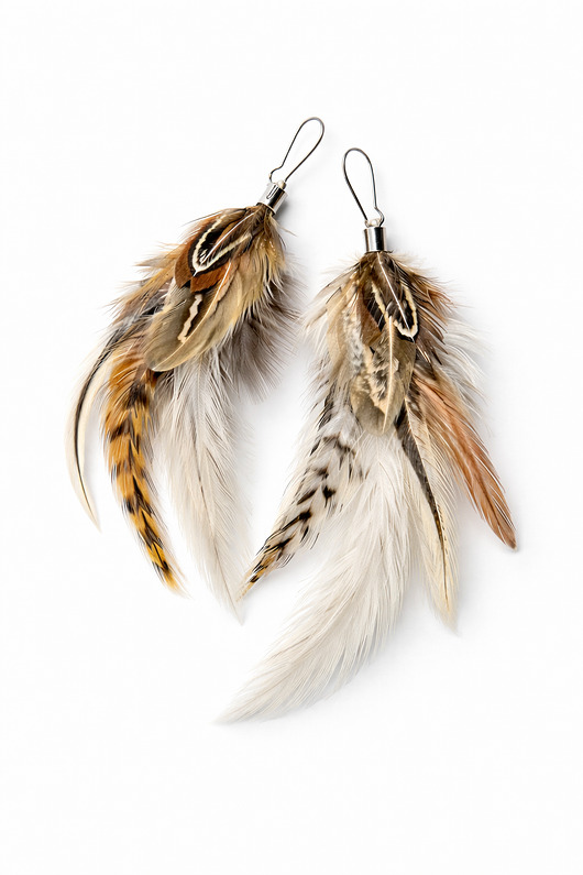 kolczyki z piórami Kolczyki z piór Pluma