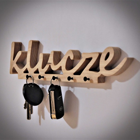 wieszaki Wieszak na klucze, napis klucze