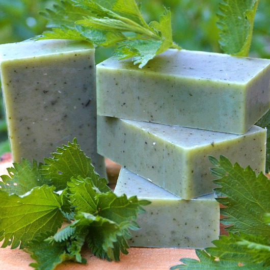 mydło w kostce POKRZYWA i SPIRULINA - mydło naturalne 110g