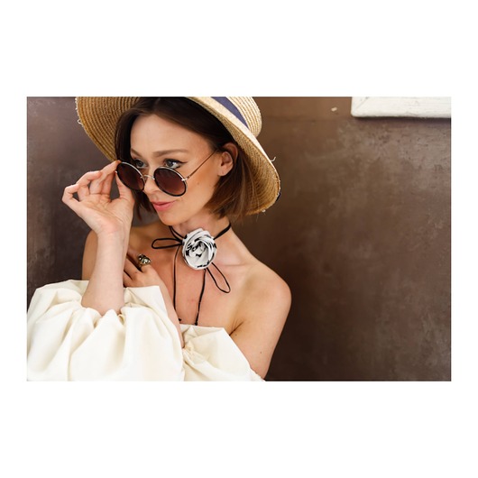 chokery Jedwabny choker