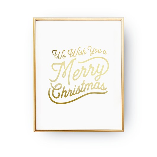 We Wish You A Merry Christmas, Plakat świąteczny ZlotePlakaty