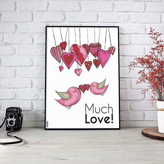 Plakat "Much Love" Joanna Klupś
