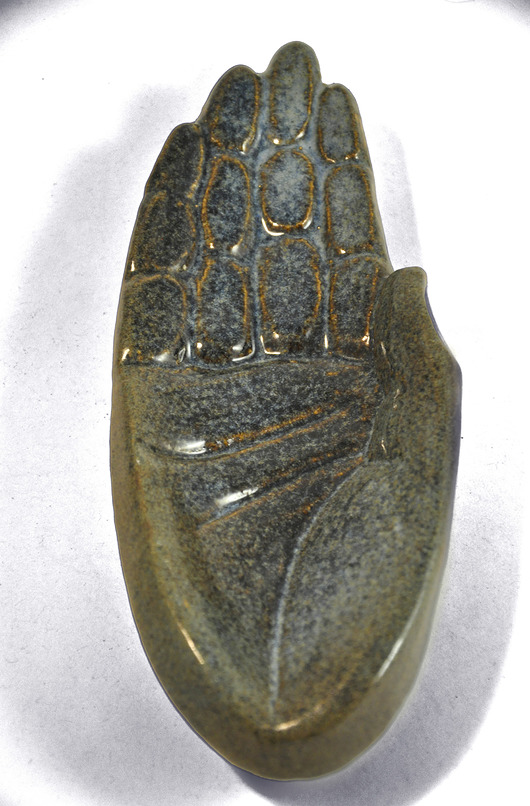 Podstawki pod kadzidełka Dłoń - ceramiczna mydelniczka/popielniczka