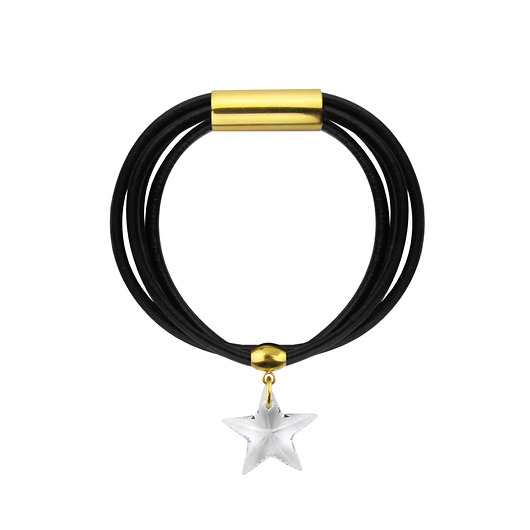 bransoletki skórzane Bransoletka ze skóry Swarovski Star Leather