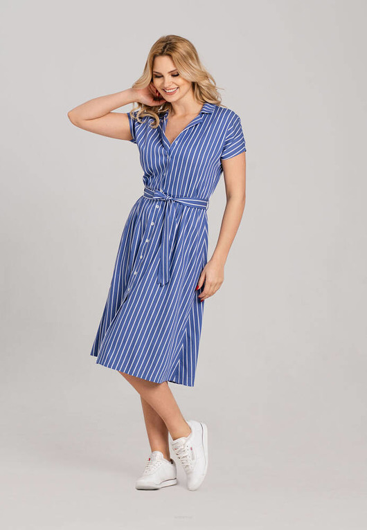 sukienki midi damskie Sukienka koszulowa Persefona Look 752