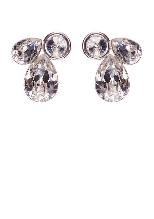 Srebrne kolczyki z kryształami marki Swarovski Alessandra unique