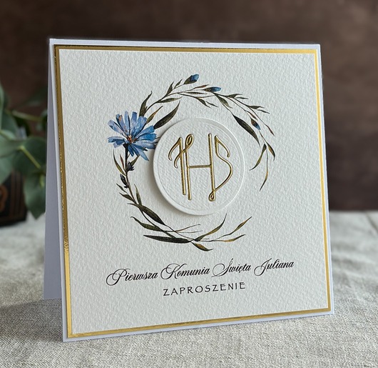 zaproszenia na komunię Zaproszenia na komunię, wzór 5E