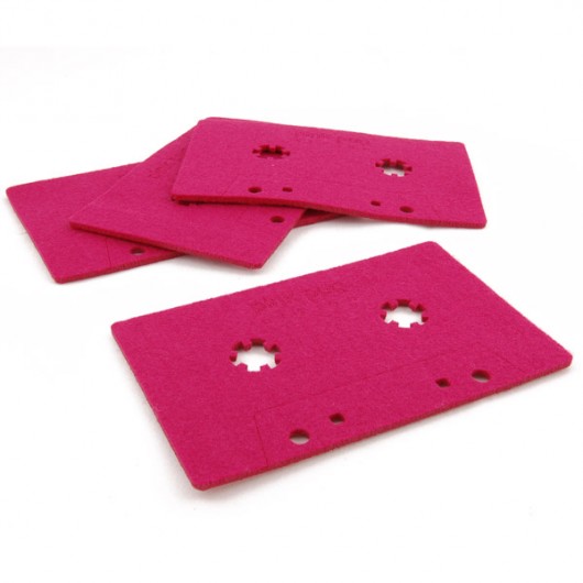 DATA STORAGE - kaseta filc różowy Pink Pug Design