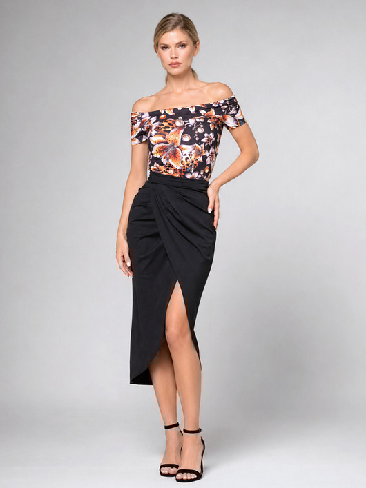 t-shirt damskie Bluzka z odsłoniętymi ramionami