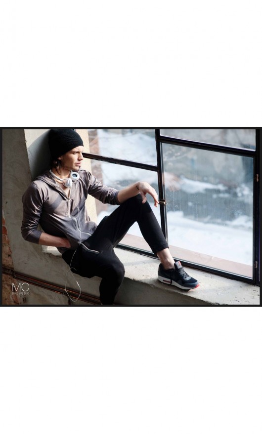 White Zip Hoodie "Venice B." McPeoples
