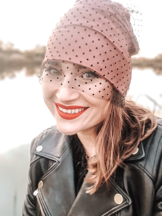 Czapa z woalem OTTAVIANO Dominika Mlynczak