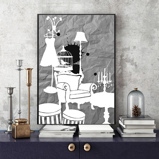 Art print... 30x40 cm. Parallel World