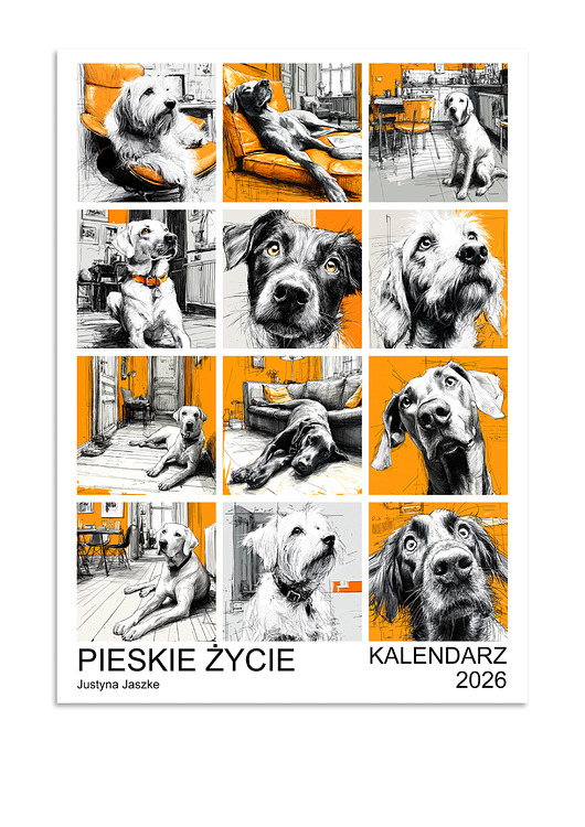 kalendarze i plannery Kalendarz 2026 Pieskie Życie 15x21 cm