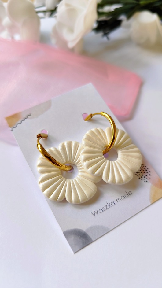 kolczyki z masy plastycznej Kolczyki Elegant