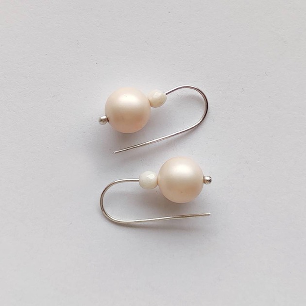 kolczyki z kamieniami Kolczyki OKRĄG