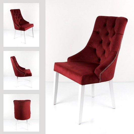 krzesła PRODUCENT Krzesło PREMIUM KR-21 Bordo Piano 06