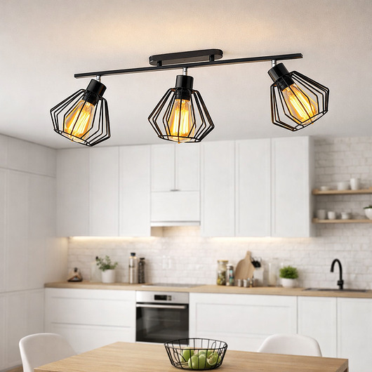 plafony Druciana lampa sufitowa z regulowanymi kloszami KINGSTON LOFT