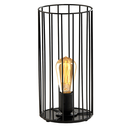 lampy stołowe Loftowa druciana lampa stołowa w kształcie tuby DAVOS LOFT